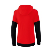 Erima Kapuzenpullover Hoodie Squad (Cotton Touch) rot/schwarz Damen